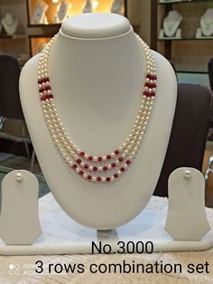 Pearls And Beads Jewellery, Pearl Jewellery Diy, Handmade Pearl Necklace, African Beads Necklace