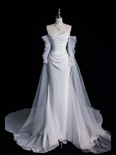 White Wedding Dresses Westwood Wedding Dress, Vivienne Westwood Wedding Dress, Long White Wedding Dress, Vivienne Westwood Wedding, Long Sleeve Mermaid Wedding Dress, Fairy Tale Wedding Dress, Prom Dress Ideas, Pretty Wedding Dresses, Wedding Ideas Dresses