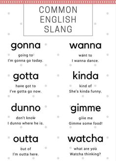 an english language poster with the words in different languages, including i'm going to today