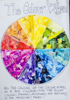 the color wheel has many different colors in it