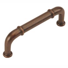 an old fashioned metal handle on a white background