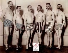 Mens Swimsuit Beauty Contest Finalists 1919 Vintage Photo Beautiful, high quality hard to find photo that I am sure you are going to love and cherish. For the first time, we are offering for sale our collection of rare, hard to find vintage historical photos. All our Top Rated photos are of the highest possible reproduction quality. Due to some of the crazy photo sizes they used back in the day, there may be a slight crop in size. We offer various print sizes. The photo that you receive will loo Vintage Swim, Vintage Swimwear, Vintage Swimsuits, Photo Vintage, Vintage Portraits, Men's Beauty, Mode Vintage, Vintage Photographs, Vintage Beauty