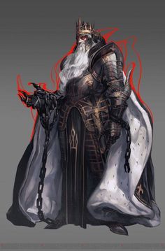 Undead King Art, Mad King Art, Evil King Drawing, Evil King Concept Art, Lich Character Art, King Design Character, Fantasy Evil King, Evil King Fantasy Art, Dark Mage Character Design