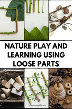 nature play and learning using loose parts