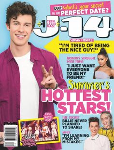 a magazine cover with a young man on the cover