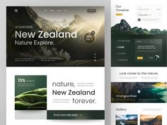 the new zealand website is designed to look like it could be used for travel