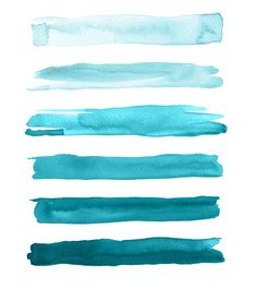 blue watercolor strokes on white paper