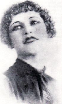 an old black and white photo of a woman