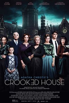 the movie poster for crooked house starring actors from across the world, including two adults and one child