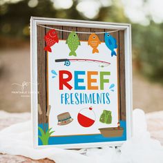 a card that says reef fesiments on it