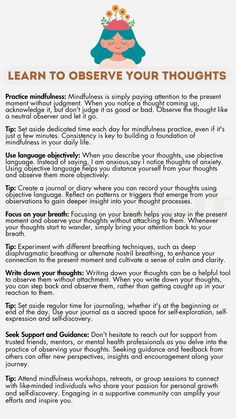 By watching your thoughts without getting caught up in them, you can change how you feel inside. Paying attention to your thoughts without letting them control you opens up a way to be more aware and learn about yourself. This can help you connect better with others, get more done and find deeper happiness in your life. #mindfulness #thoughts How To Be More Thoughtful Of Others, How To Control Feelings, How To Control Your Mind Thoughts, How To Be Open Minded, How To Control Thoughts, How To Articulate Your Thoughts, How To Be More Expressive, How To Feel Secure About Yourself, How To Control Your Thoughts
