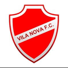 a red and white shield with the word villanovafc on it's side