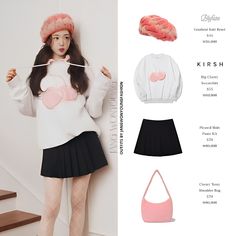 Wonyoung Style Outfit, Wonyoung X Kirsh, Wonyoung Inspired Outfits, Wonyoung Fashion Style, Ive Inspired Outfits, Wonyoung Clothes, Wonyoung Fashion, Wonyoung Style, Wonyoung Outfit