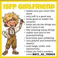 Isfp And Enfp, Isfp Core, Isfp Memes, Istj Relationships, Isfp Personality, Personality Chart, Mbti Relationships