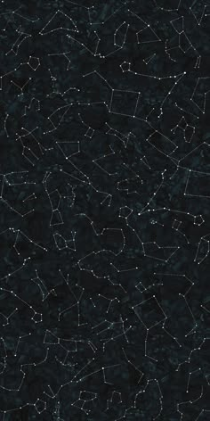 an image of stars in the night sky with many lines and dots all over it