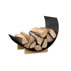 Valcourt Fusio Log Holder Wood Holder, Log Store, Log Holder, Fireplace Tool Set, Stove Accessories, Wood Fireplace, Hearth And Home, Design Statement, Fireplace Tools