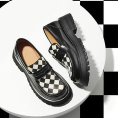 Penny Loafers For Women, Black Lattice, Women In Black, Women Platform Shoes, Handmade Leather Shoes, Hype Shoes, Platform Loafers, Perfect Shoes, Penny Loafers