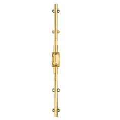 a gold door handle on a white background