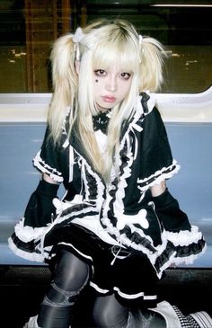 Rocco Outfit, J Goth, Blonde Goth, Kei Visual, Grunge Goth