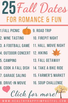 the 25 fall dates for romance and fun