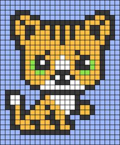 an image of a pixellated cat with green eyes