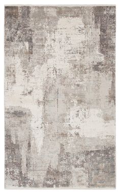 an abstract rug with grey and white colors