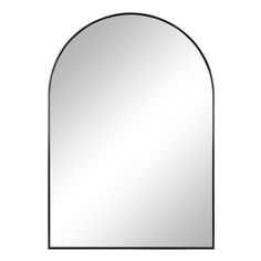 an arch shaped mirror is shown against a white background