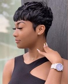 Short Pixie Cut Real Brazilian Human Hair Wigs 150 Density Black Wig No Lace Cos, #AD, ##Cos, #AD, #Lace, #Wig, #Black Very Short Hairstyles For Black Women, Short Hairstyle Women Black Woman Pixie, Short Hair Styles Pixie Black Women, Black Pixie Haircut Short Styles, Short Pixie Haircuts For Black Women, Short Relaxed Hairstyles Pixie Cuts, Short Hair Cuts For Women Black, Super Short Pixie For Black Women, Short And Sassy Hair