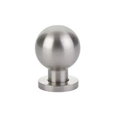 an image of a metal knob on a white background