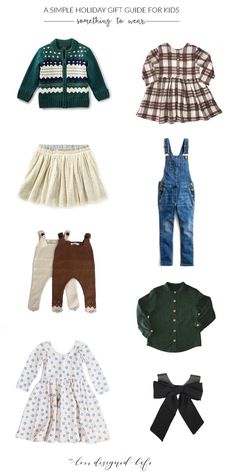 a simple holiday gift guide for kids - something to wear | thelovedesignedlife.com Holiday Lookbook, Holiday Baby, Christmas Minis