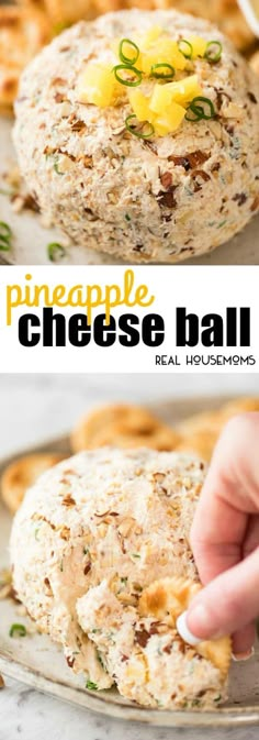 this pineapple cheese ball is the perfect appetizer to serve at your next party