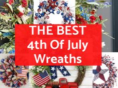 The 28 Best 4th Of July Wreath Ideas To Show Your American Spirit American Spirit, Door Ideas, Wreath Ideas, Stars And Stripes, 4th Of July Wreath, Red White And Blue, Decorating Your Home