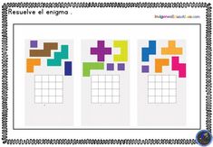 four squares with different colors on them and the numbers in each square are numbered to make it