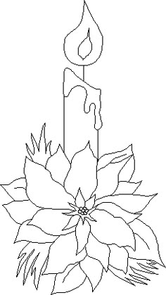 a candle with flowers on it coloring pages for kids printable candles and flowers to color