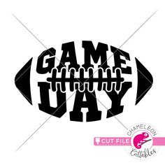 the game day cut file is ready to be used as a decal or sticker