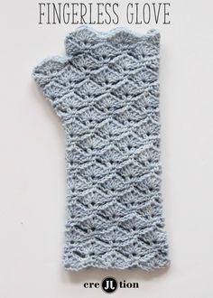 the fingerless glove is made from yarn