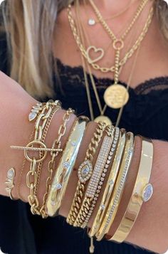 Xoxo Jewelry, Jewelry Stack, Fantasy Earrings, Preppy Jewelry, Bracelet Stacks, Wrist Jewelry, Jewelry Fashion Trends