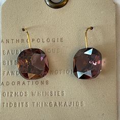 Nwt Garnet Pink Color Jewel Drop Earrings By Anthropologie Anthropologie Jewelry, Pink Color, Garnet, Anthropologie, Jewelry Earrings, Women Jewelry, Drop Earrings, Pink, Women Shopping