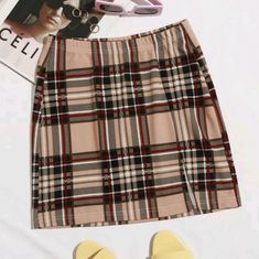 This Mini Plaid Skirt Is Versatile To Wear To A Variety Of Events. This Skirt That Is A Forever Fashion Favorite. Measurements: Waist 30.7, Hip Size 40.9, Length 16.7 Inches. Brand New In Bag. Looks Good Paired With Brown Over The Knee Boots. Black Plaid Skirt Outfit, Fall Mini Skirt, Black Plaid Skirt, Split Hem Skirt, Plaid Skirt Outfit, Tartan Skirt, Women Bottoms, Pleated Tennis Skirt, Tweed Mini Skirt