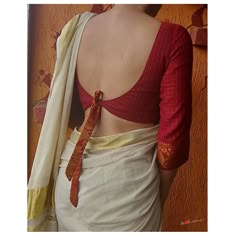 Blouse Back Neck Designs Pattern, Back Blouse Designs, Blouse Designs Ideas, Normal Blouse Designs, Simple Saree Blouse Designs, Normal Blouse, Kerala Saree Blouse Designs, Backless Blouse Designs