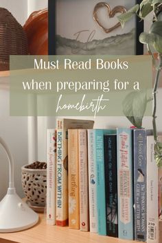 books on a shelf with the words must read books when preparing for a homeschool