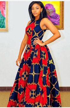 Taiye African maxi dress / African dress  / African print dress for women / African dresses / Africa African Barbie, African Maxi Dress Ankara, Ankara Maxi Dress, African Party Dresses, Fabric Styles, Ankara Dress Styles, African Prom Dresses, Afrikaanse Mode, Gaun Fashion