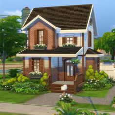 Cute Small Houses, Sims 4 Cottage, Oopsie Daisy, Sims 4 House Building