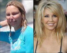 Squirrel's Views: Famous People Without Their Makeup Plastic Surgery Gone Wrong, Heather Locklear, Facial Wrinkles, Power Of Makeup