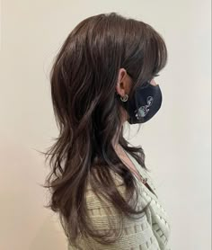 Layered Grunge Hair, Wolfcut Layered Hair, Layered Hair Asian, Wolfcut Medium Hair, Wolfcut Layers, Medium Wolfcut, Asian Layered Hair, Haircut Ideas Trendy