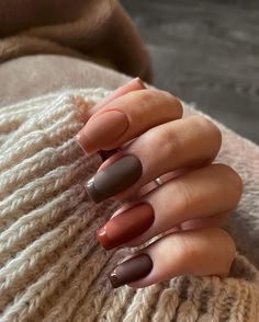 We’re FALL(ing) in love with these gorgeous fall-inspired nails from our incredibly talented nail tech community! 🎃🍂🧣🍁⁠ ⁠ Which one is your favorite?? #voeshny #experiencevoesh Which One Are You, Beauty