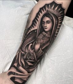 Virgen De Guadalupe Tattoo Ideas Forearm, Virgin Mary Tattoo Forearm, Virgen Mary Tattoo For Women, Virgin Mary Arm Tattoo, Virgin Mary Tattoo Forearm Men, Virgen De Guadalupe Tattoo Ideas, Mexican Virgin Mary Tattoo, Virgin Mary Arm Sleeve, Mexican Skull Tattoos