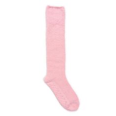 These Micro Chenille socks are the perfect addition to any woman's wardrobe. The soft knit construction makes these socks extra cozy whether you're wearing them around the house or out on your latest adventure. The PVC non skid bottom ensures you won't be slipping and sliding around the house. Machine wash and tumble dry. Warm Soft Socks For Stocking Stuffers, Snug Super Soft Pink Socks, Cozy Soft Knee-high Socks, Comfortable Soft Knit Socks, Cozy Knee-high Socks For Stocking Stuffers, Comfortable Soft Pink Socks, Comfy Snug Pink Socks, Cozy Soft Socks One Size, Super Soft Pink Socks