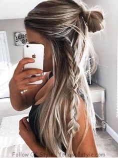 Up Dos, Cool Braids, Party Look, Easy Hairstyles For Long Hair, Long Hair Women, Hair Envy, Hair Dos