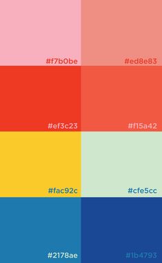 an image of the color scheme for adobe and css3, which includes different colors